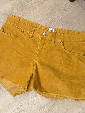 GAP mustard Corduroy Women's Shorts